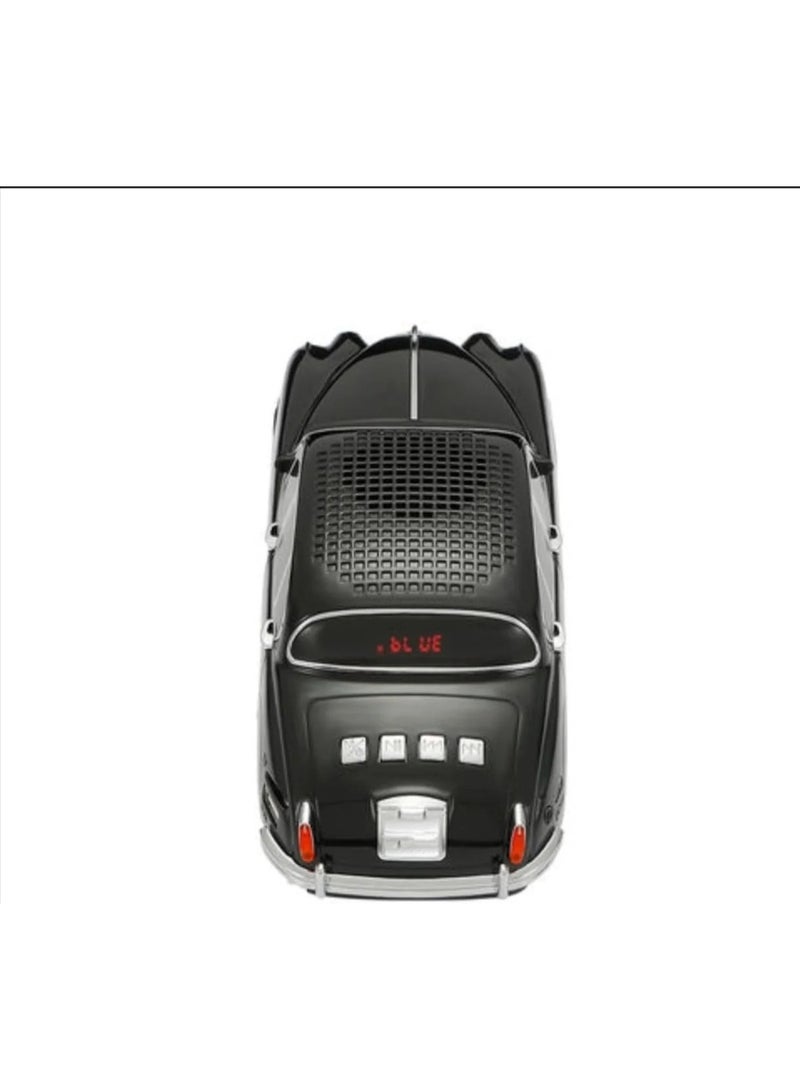 Vintage Wireless Bluetooth Speaker - Classic Retro Car-Shaped Portable Audio - HD Sound with Deep Bass & LED Lights - Hands-Free Calling, FM Radio, USB, TF Card & AUX Support - 1200mAh Rechargeable Battery - Image 2